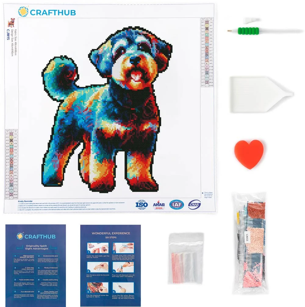 Schnoodle Dog - Diamond Painting Kit