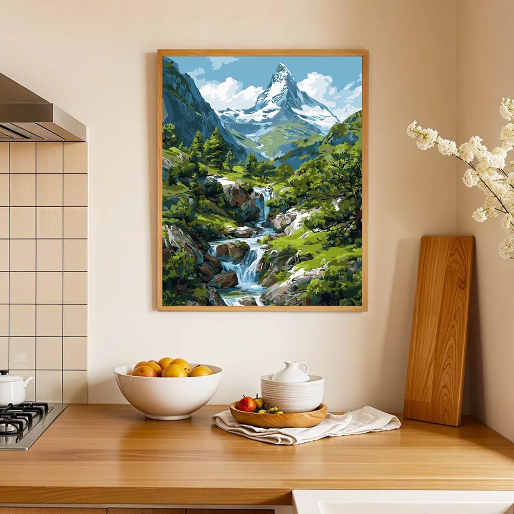 Mountain Stream - Paint By Numbers Kit