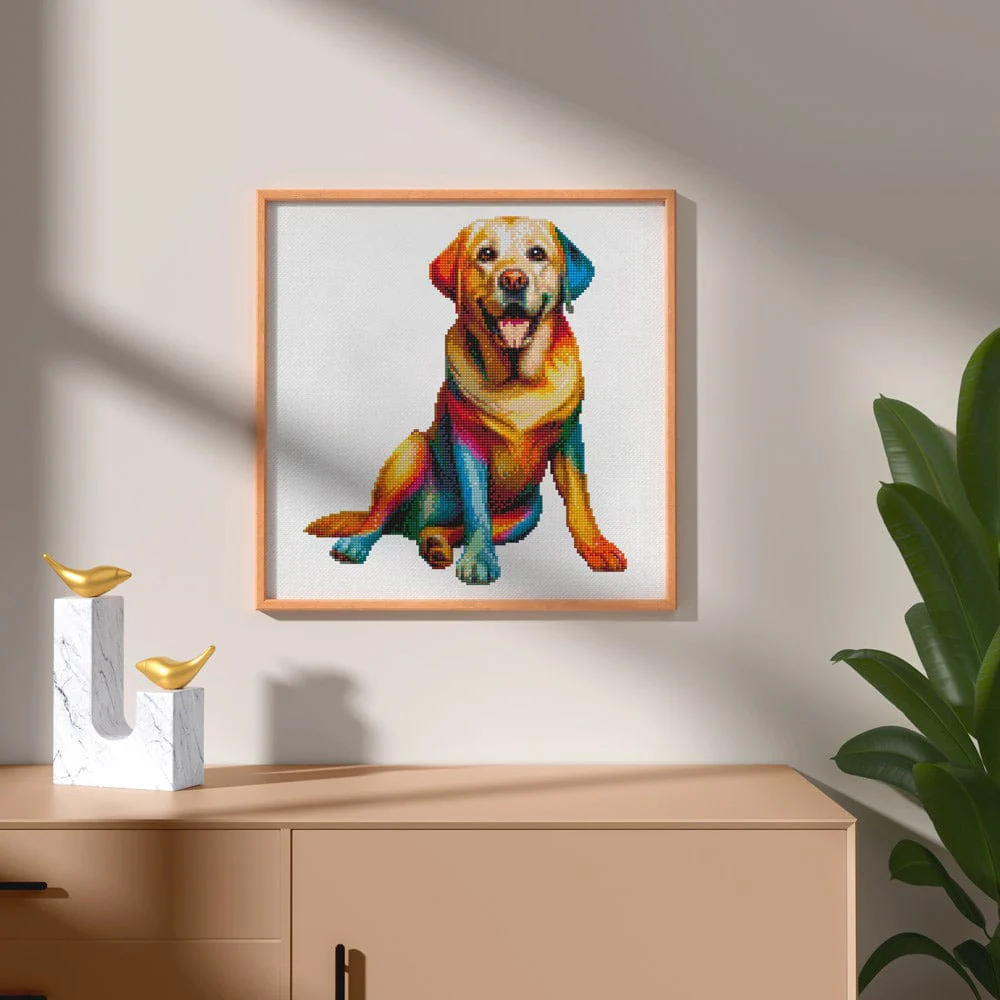 Yellow Labrador Dog - Diamond Painting Kit