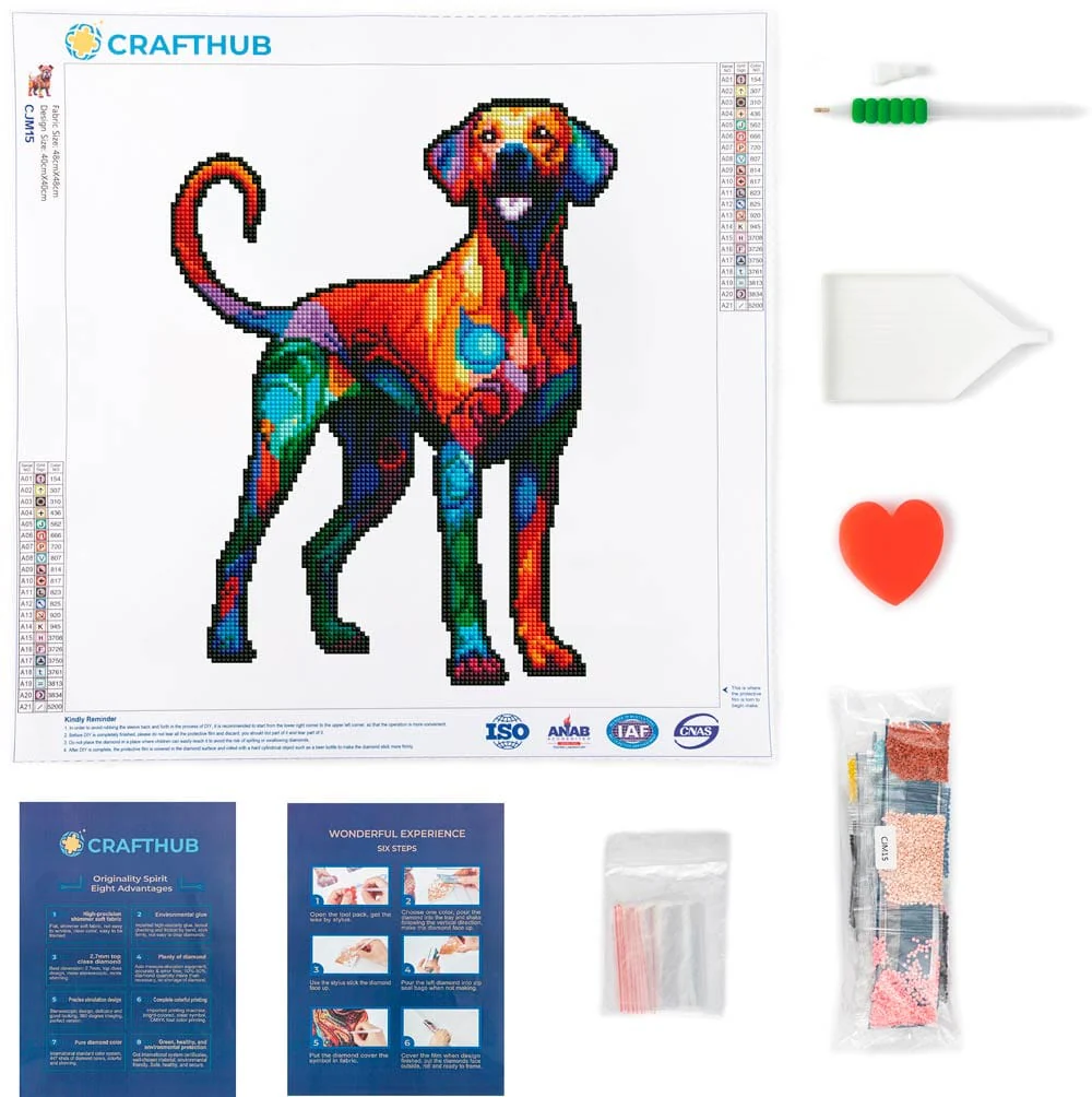 Rhodesian Ridgeback Dog - Diamond Painting Kit