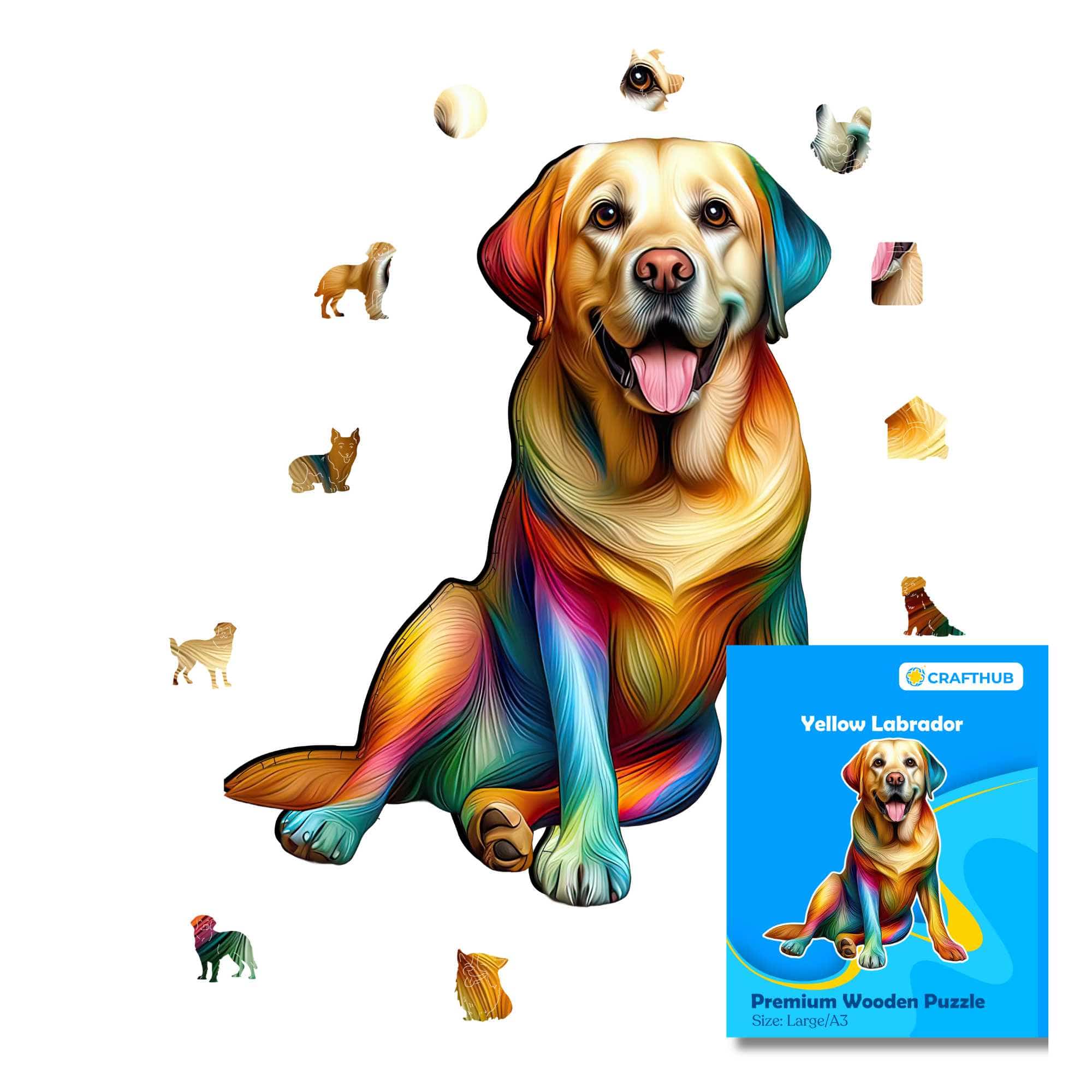 Yellow Labrador Dog - Jigsaw Puzzle