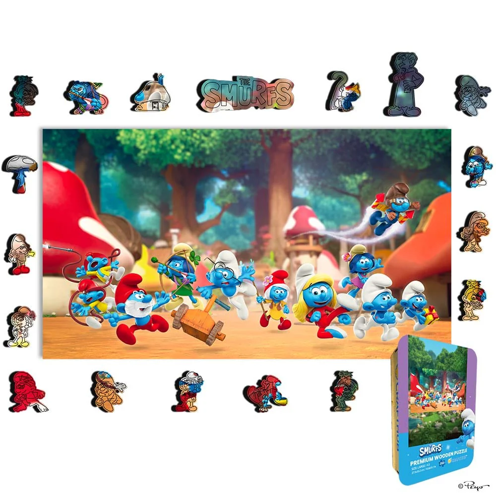 Smurfs' Village - Wooden Jigsaw Puzzle