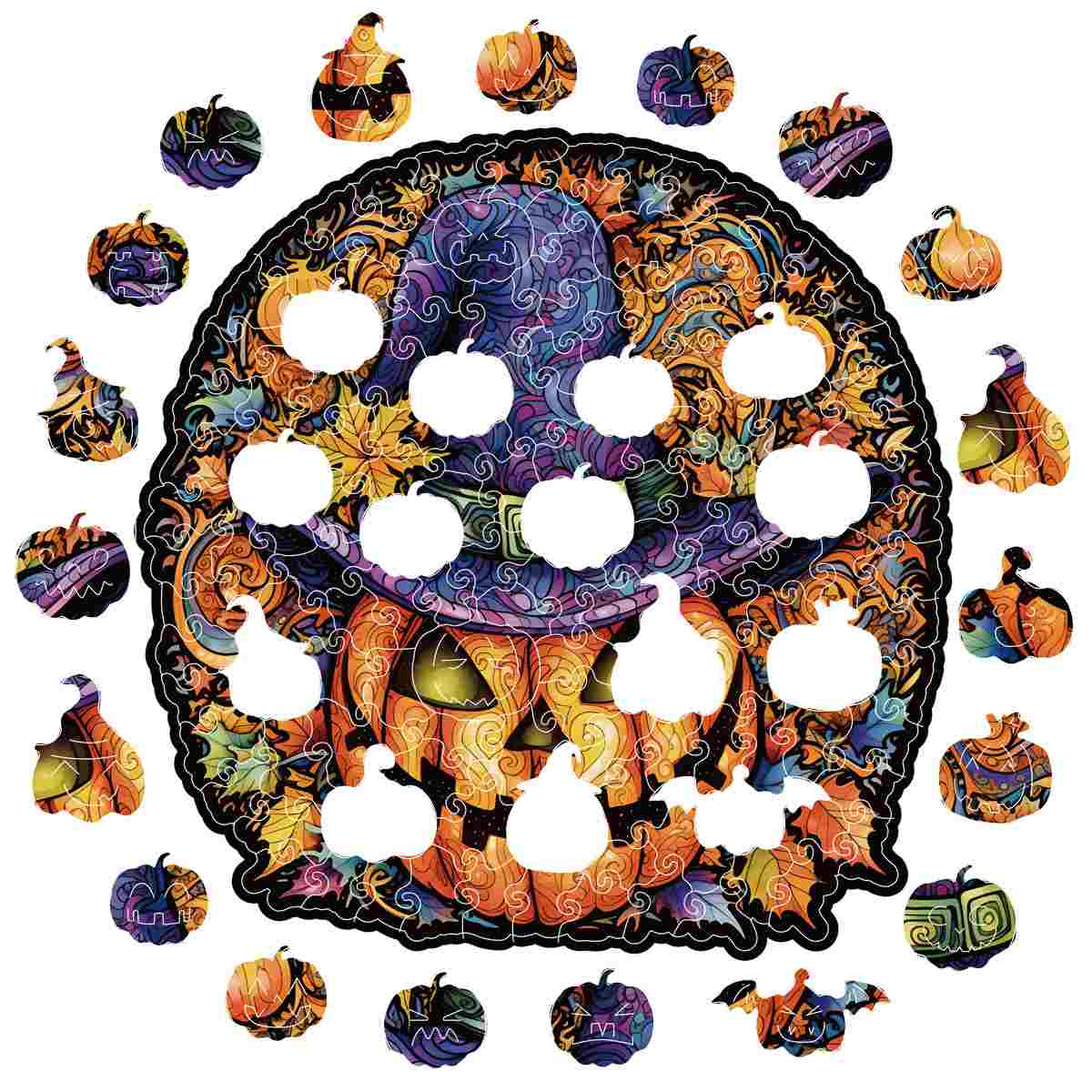 Witch's Brew Pumpkin Halloween - Jigsaw Puzzle
