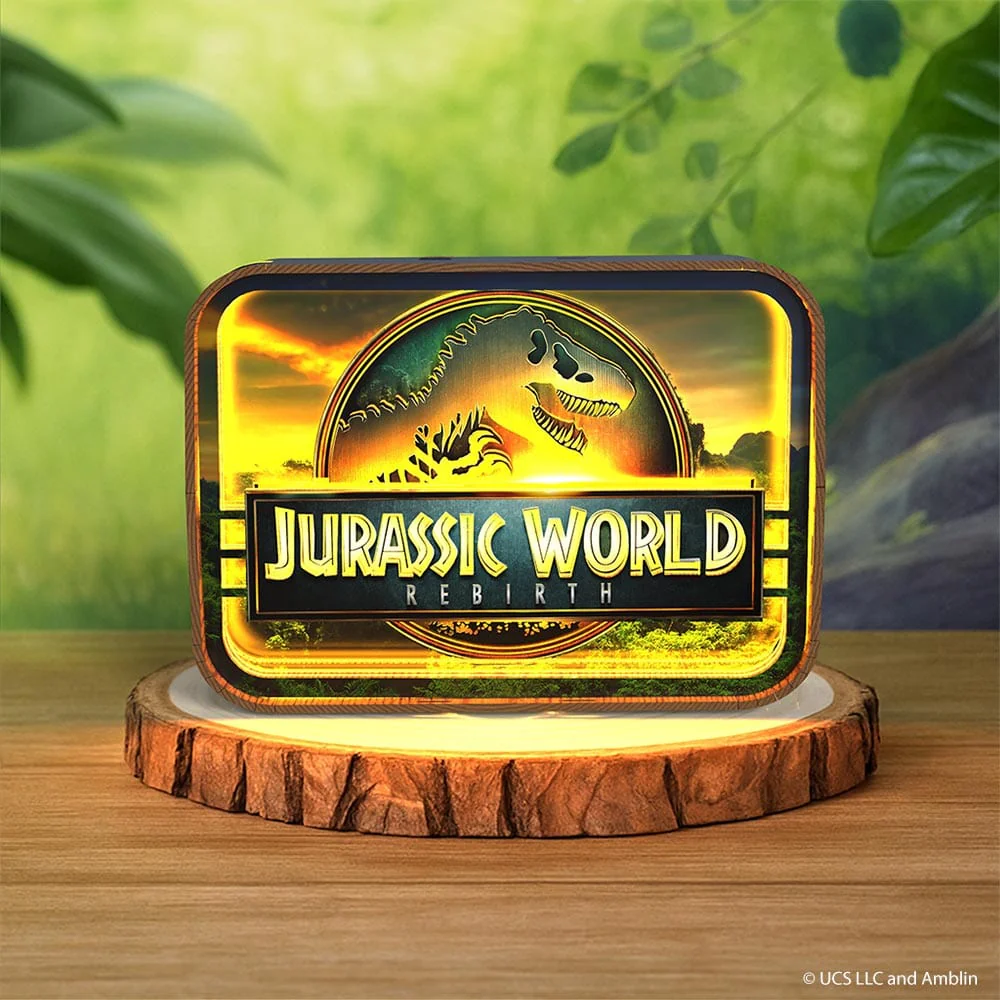 Jurassic World Rebirth - 3D DIY Wooden Puzzle Night Lamp