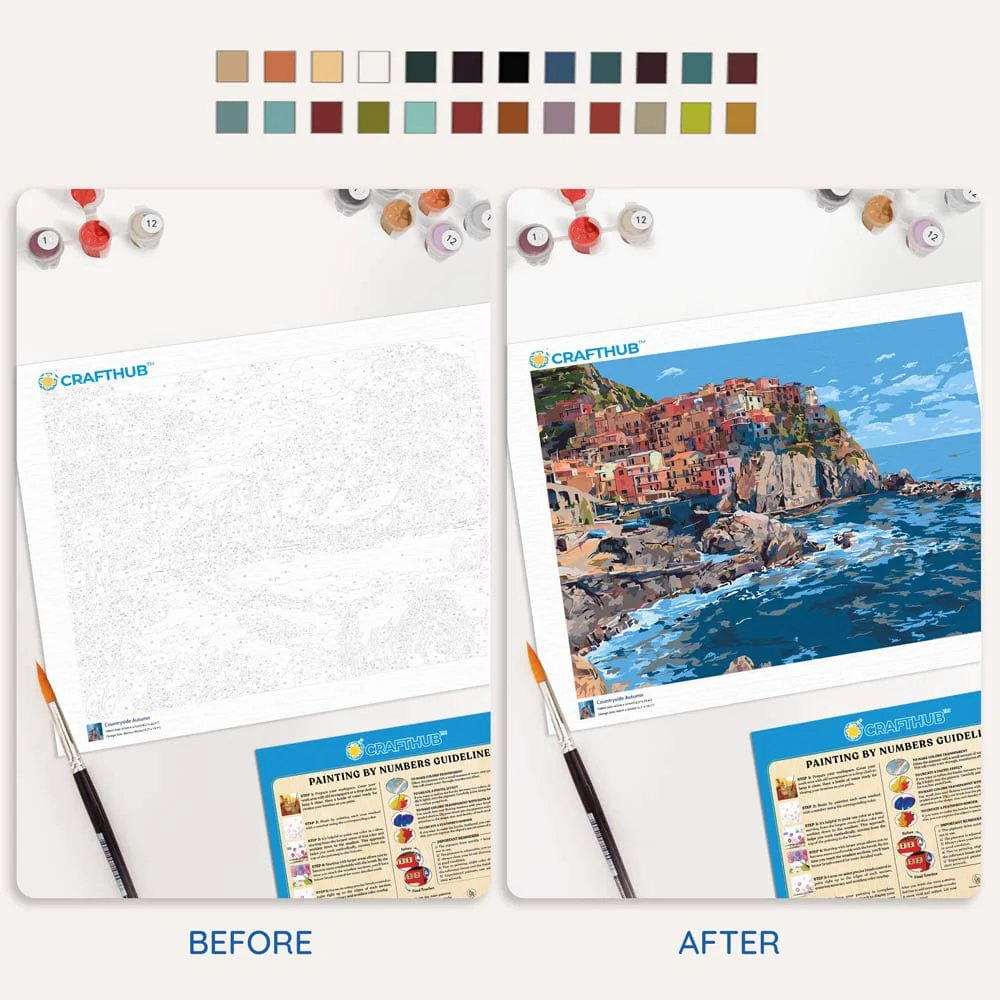 Monterosso al Mare  - Paint By Numbers Kit