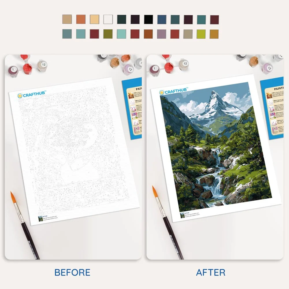 Mountain Stream - Paint By Numbers Kit