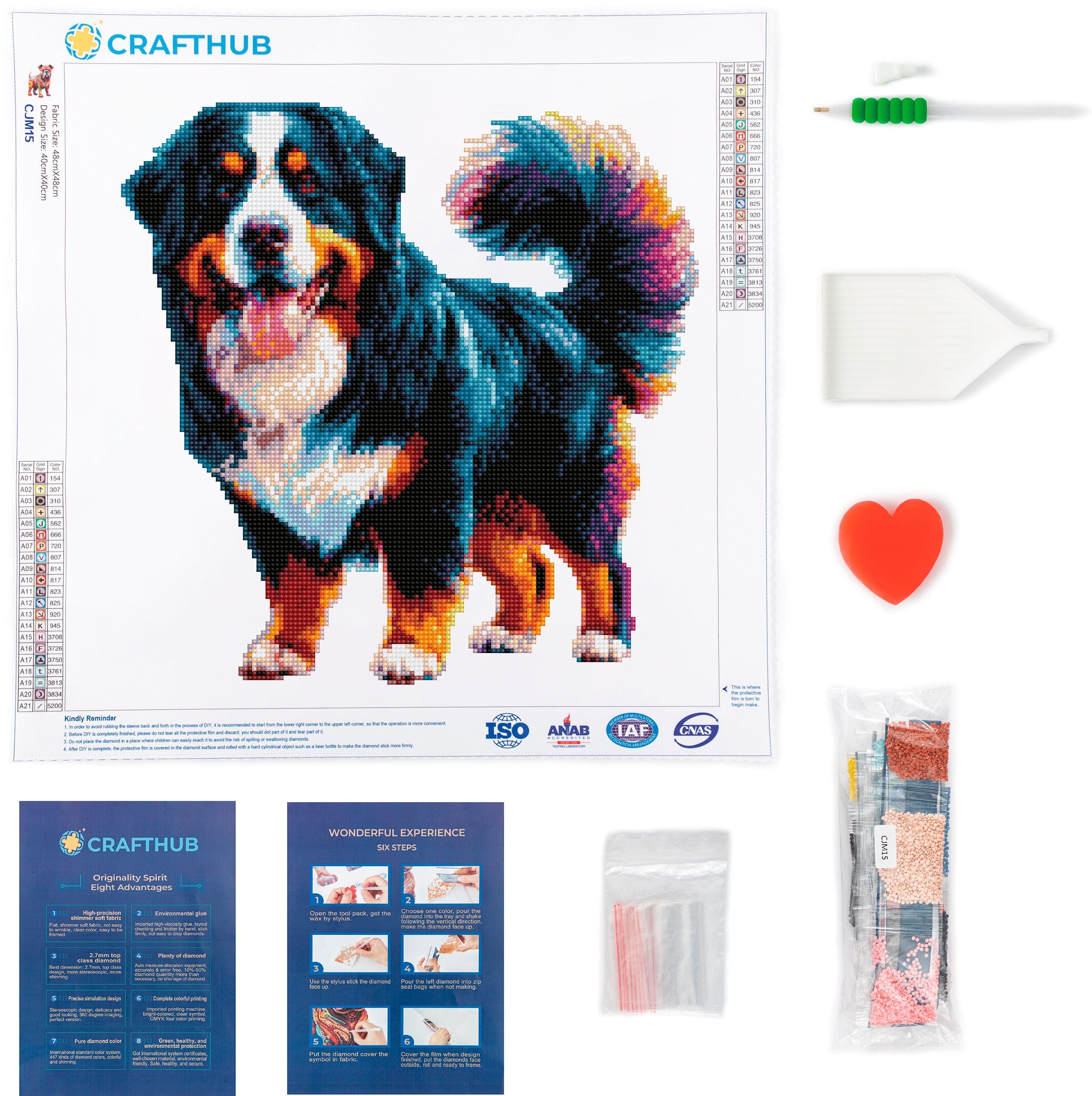 Bernese Mountain Dog - Diamond Painting Kit