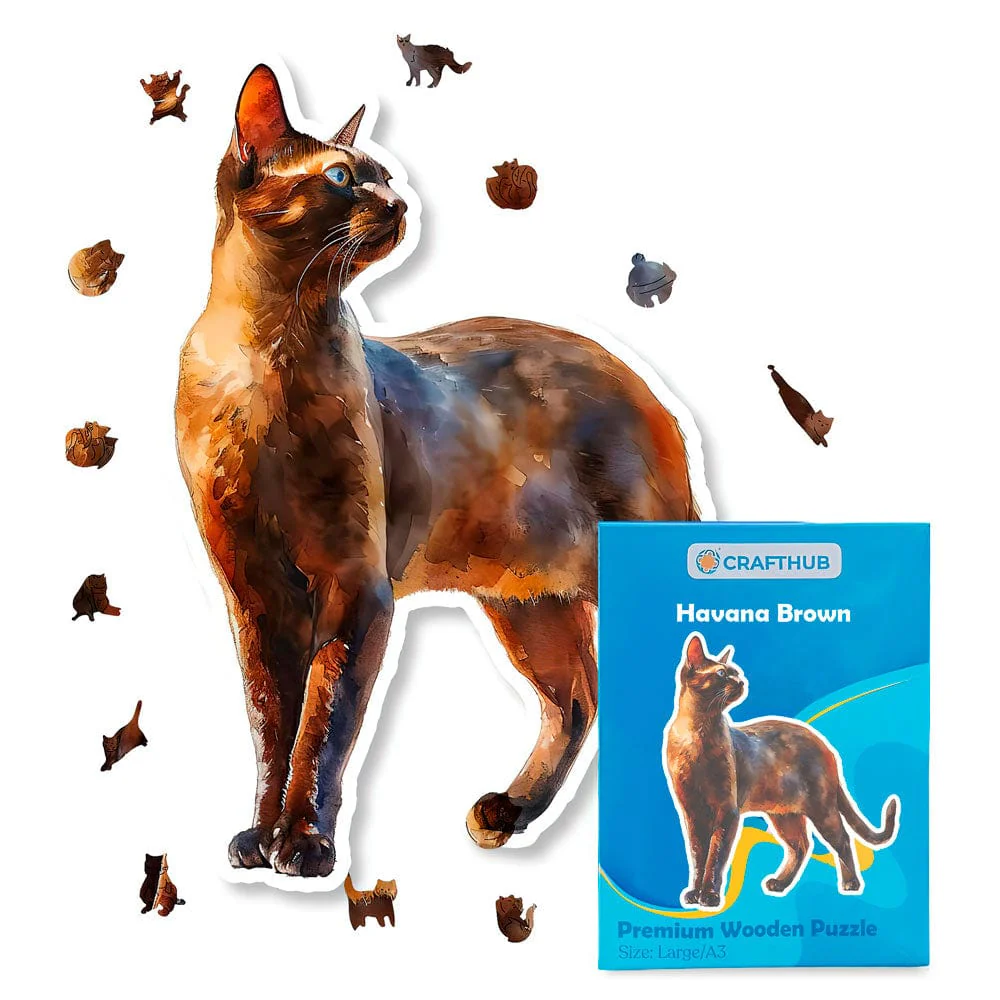 Havana Brown Cat - Jigsaw Puzzle