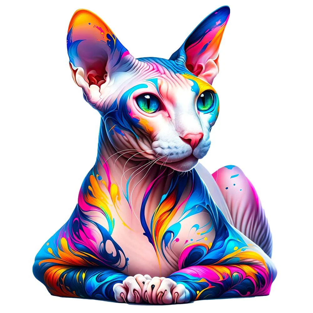 Peterbald Cat - Jigsaw Puzzle