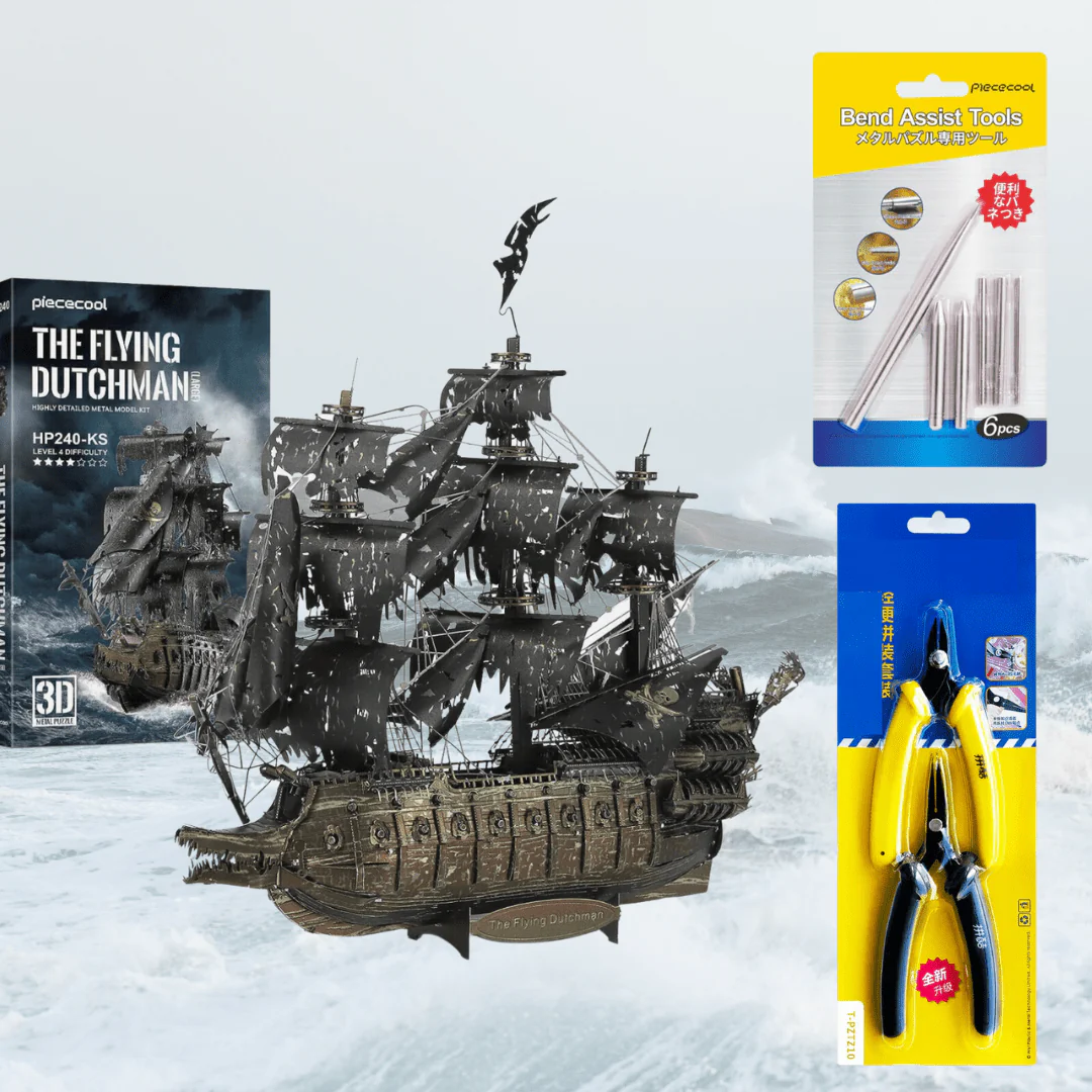Flying Dutchman Pirate Ship 3D Metal Puzzle