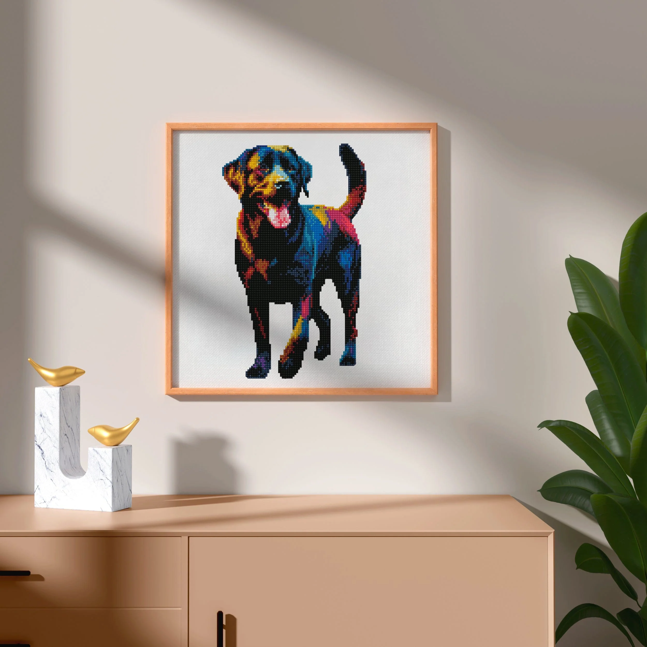 Black Labrador Dog - Diamond Painting Kit