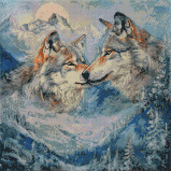 Frozen Wilderness Bond - Diamond Painting Kit