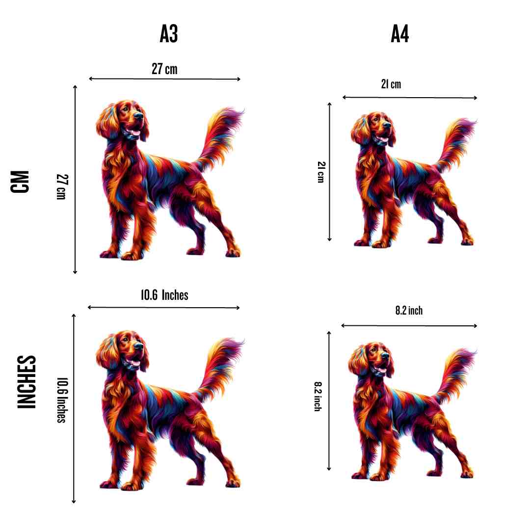 Red Setter / Irish Setter Dog - Jigsaw Puzzle