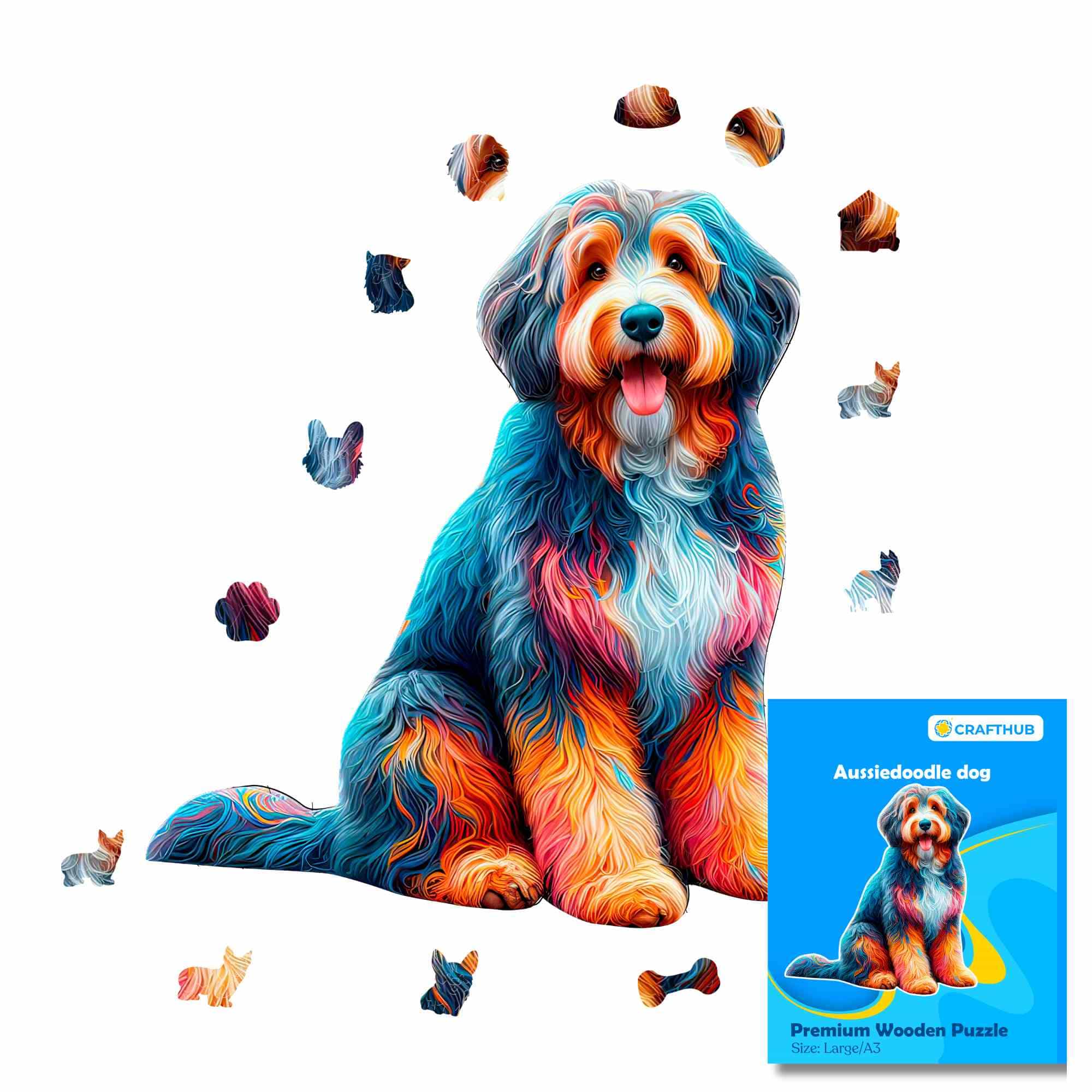 Aussiedoodle Dog - Jigsaw Puzzle
