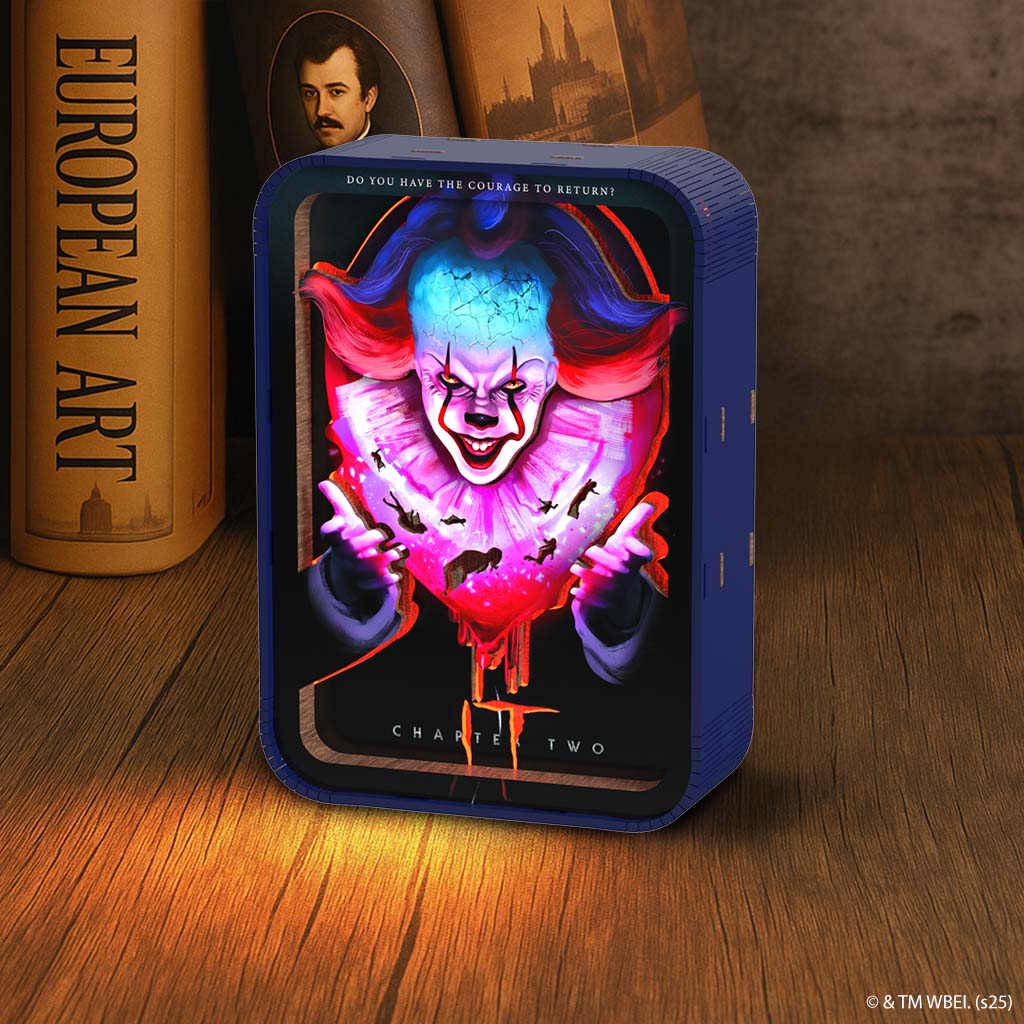 Pennywise - 3D DIY Wooden Puzzle Night Lamp