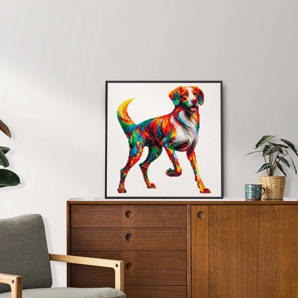 Brittany Dog - Diamond Painting Kit