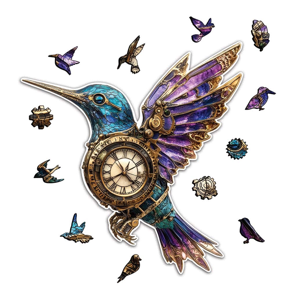 Steampunk Hummingbird - Jigsaw Puzzle