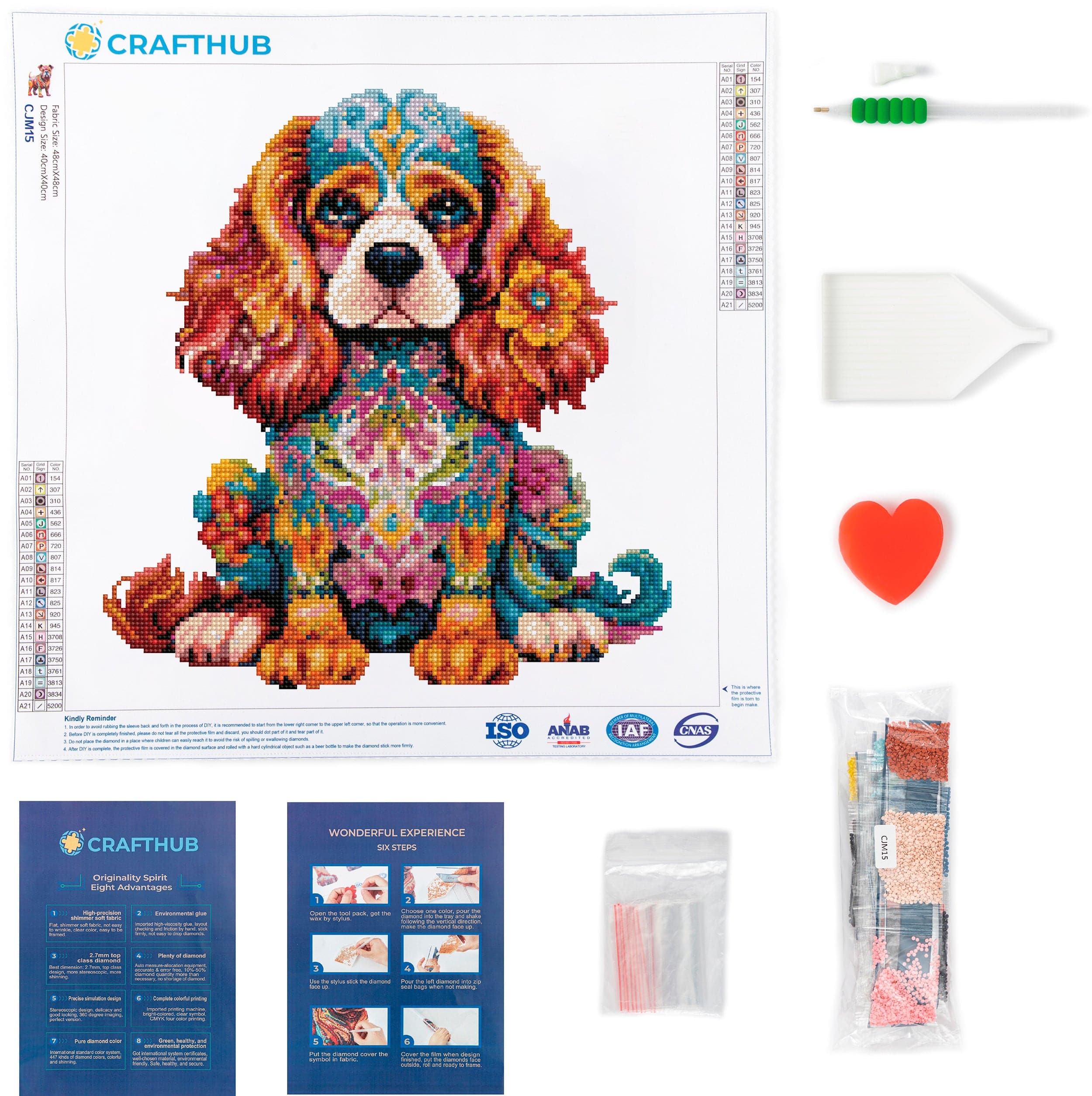 King Charles Dog - Diamond Painting Kit