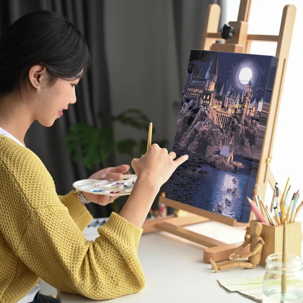 Boats To Hogwarts - Paint By Numbers Kit