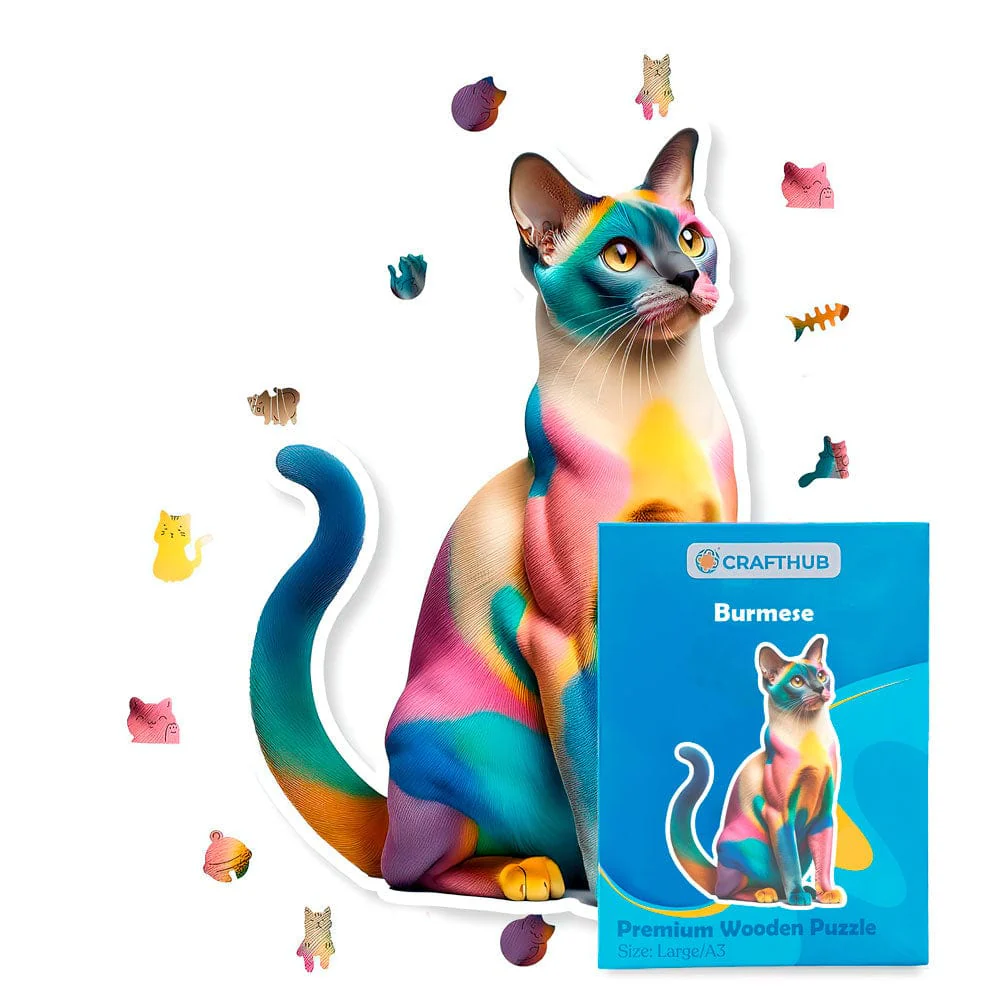 Burmese Cat - Jigsaw Puzzle