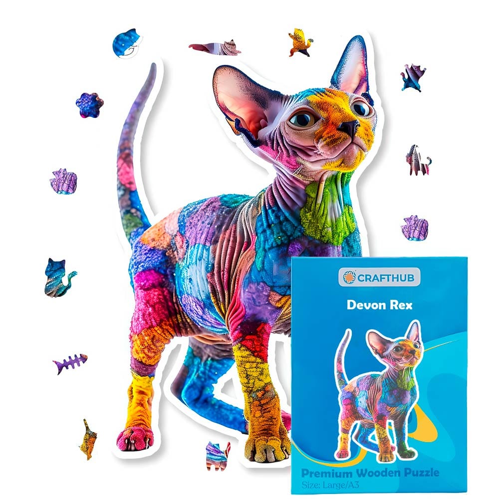 Devon Rex Cat - Jigsaw Puzzle