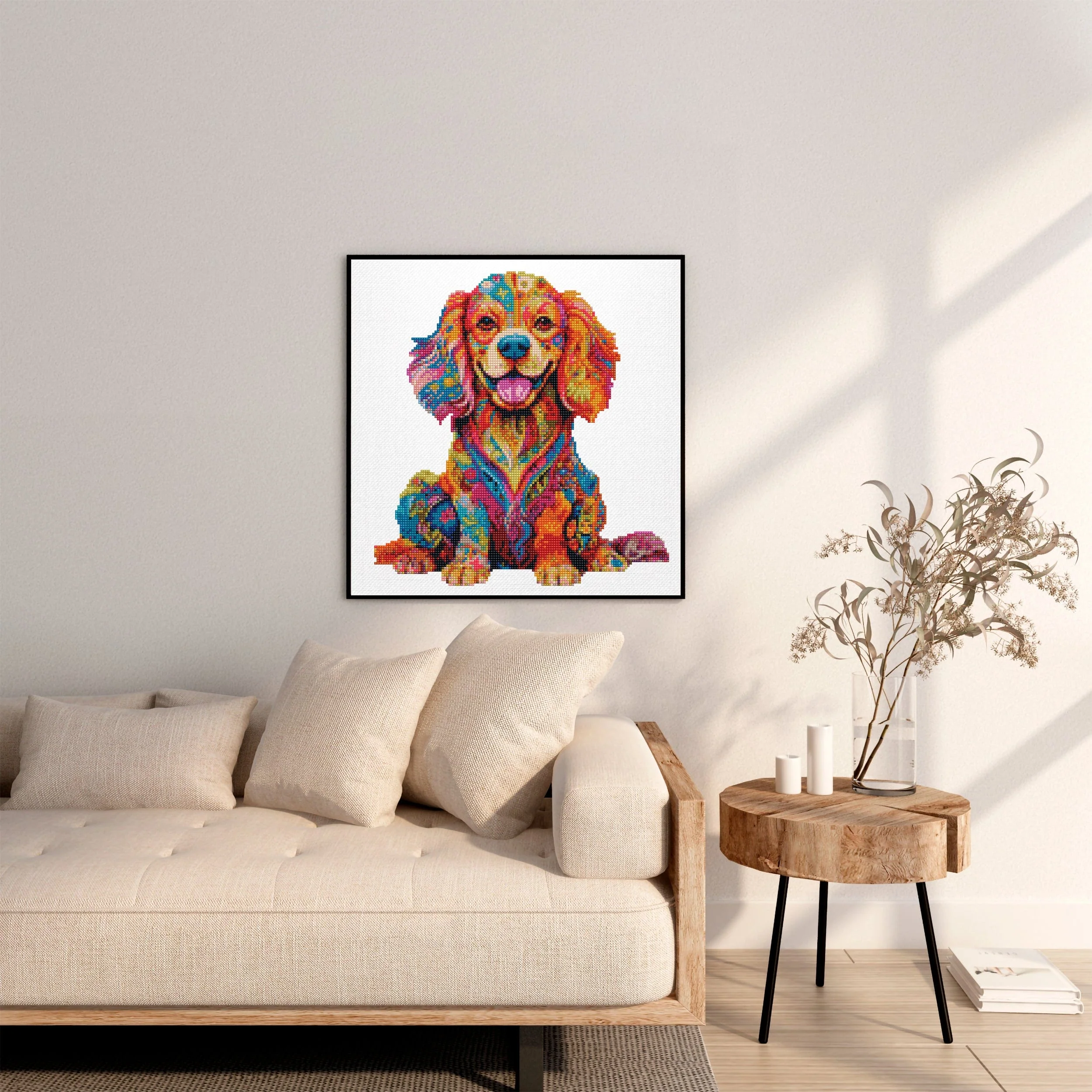 Cavalier King Charles Spaniel Dog - Diamond Painting Kit