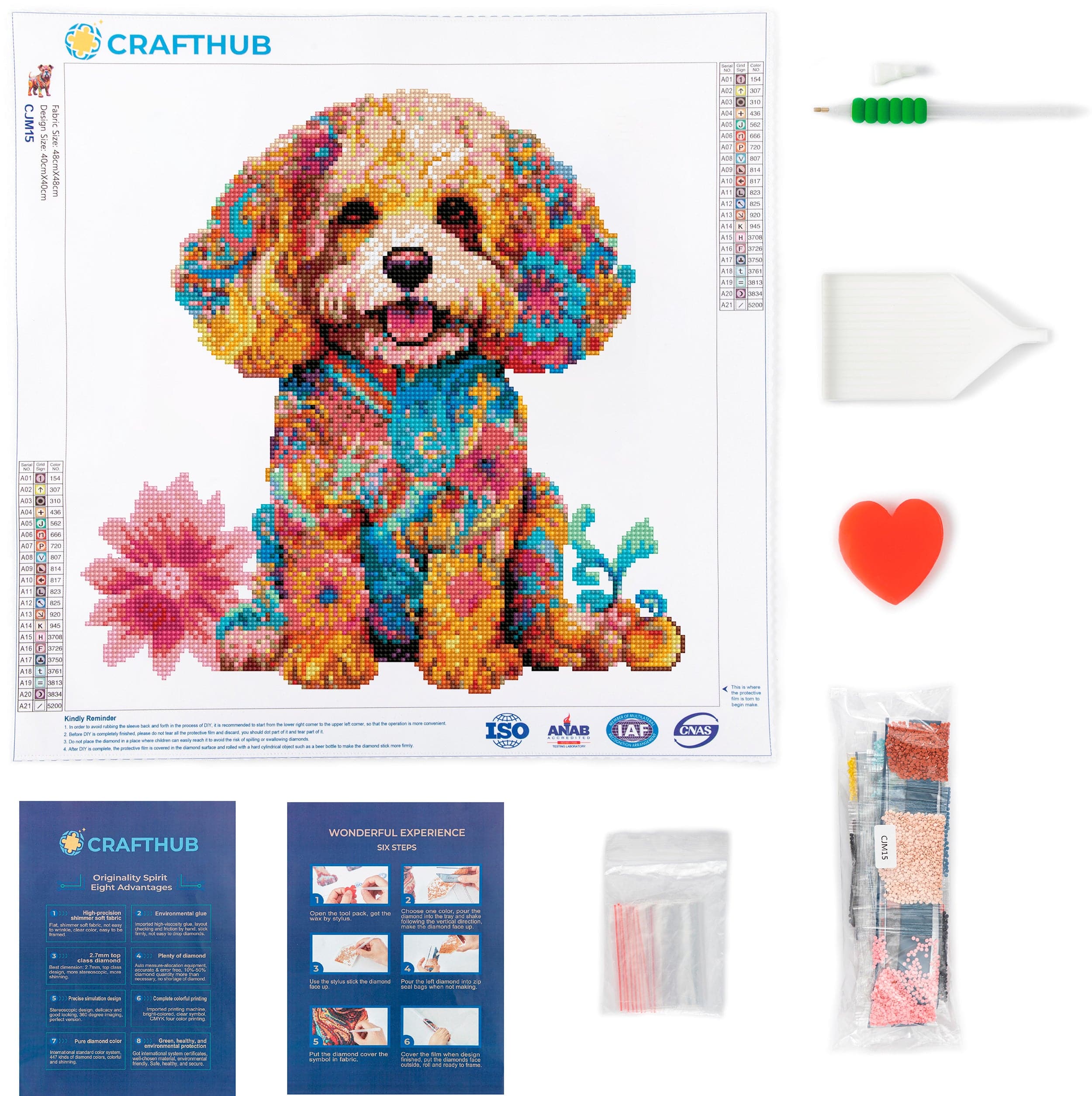Cavapoo Dog - Diamond Painting Kit