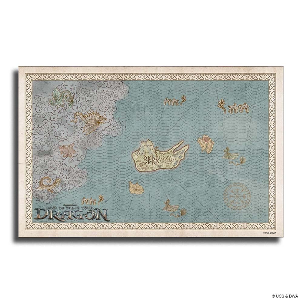 Map of Berk and the Dragon Isles - Wooden Jigsaw Puzzle