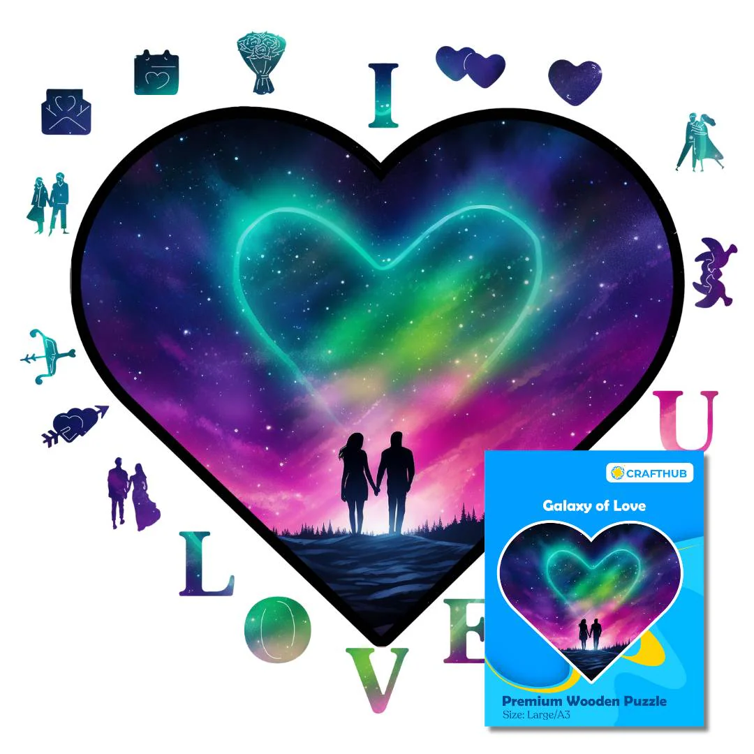Galaxy of Love - Wooden Jigsaw Puzzle