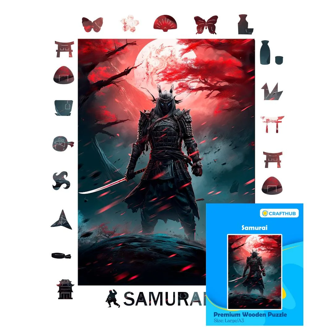 Samurai - Wooden Jigsaw Puzzle