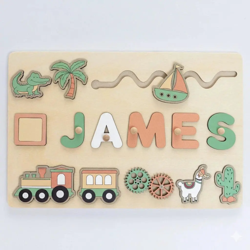 Personalized Name Puzzle - Custom Made for Your Child