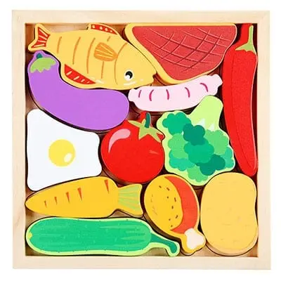Wooden Tangram - Fruits
