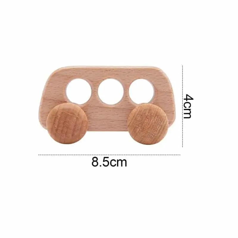 Wooden Teething Ring - Cars