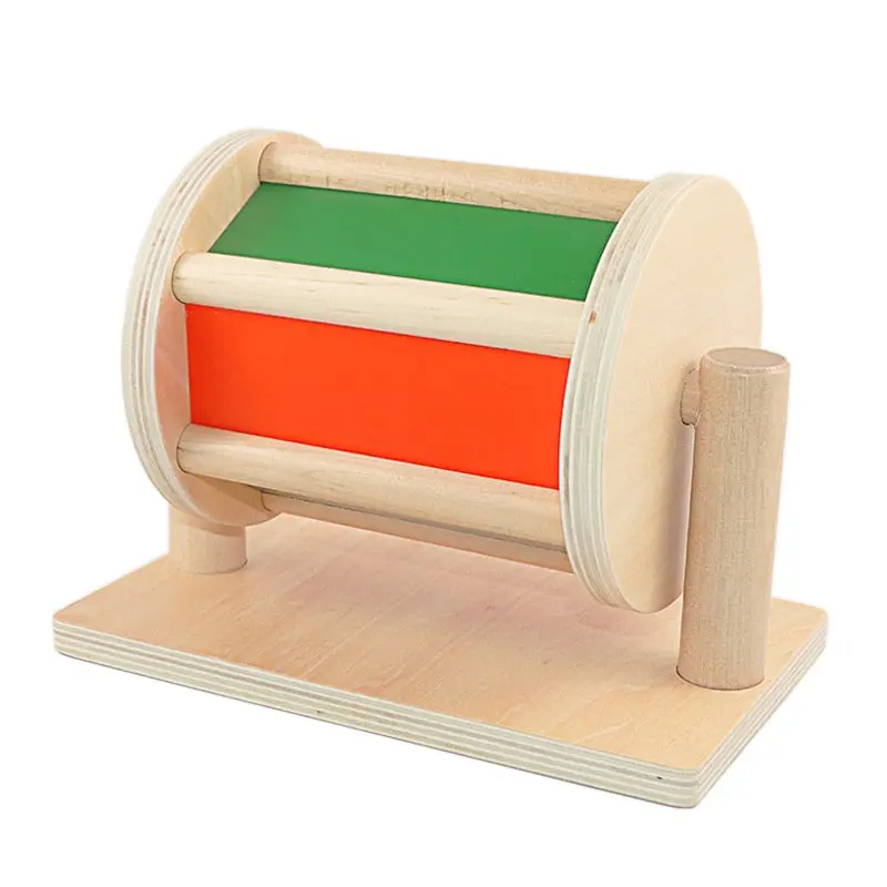 Rotating drum with mirror and ball inside