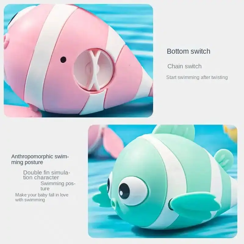 Swimming Clown Fish Bath Toy