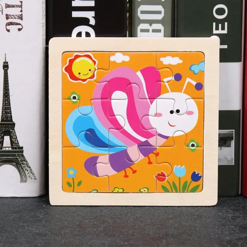 Wooden Puzzle Insects