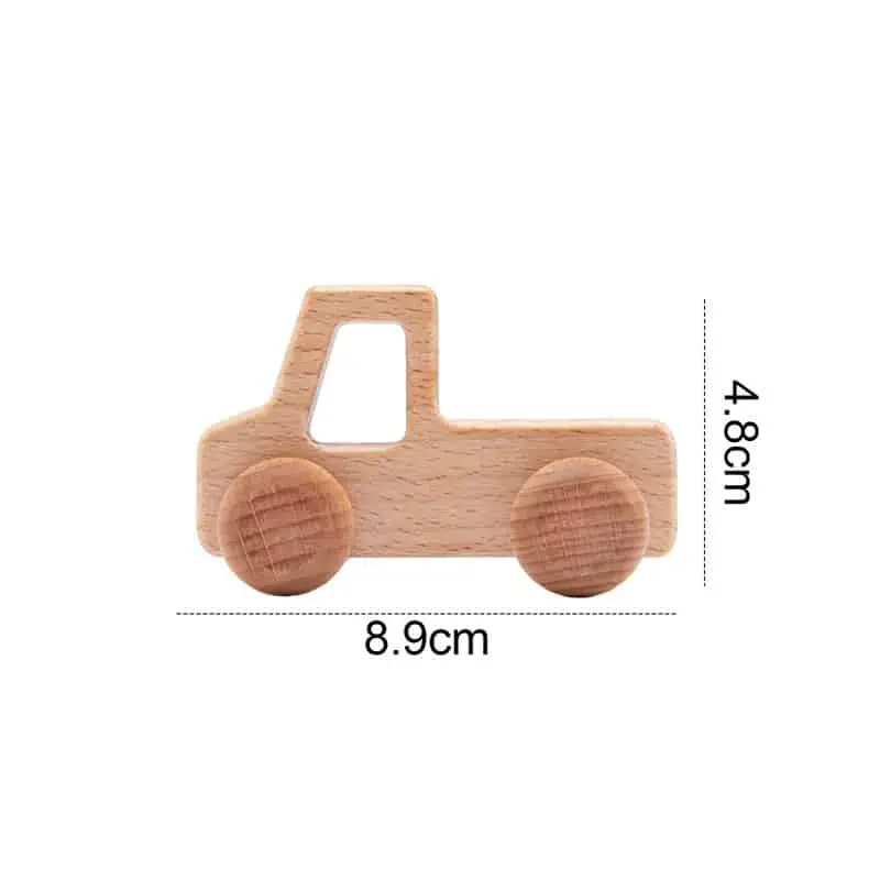 Wooden Teething Ring - Cars