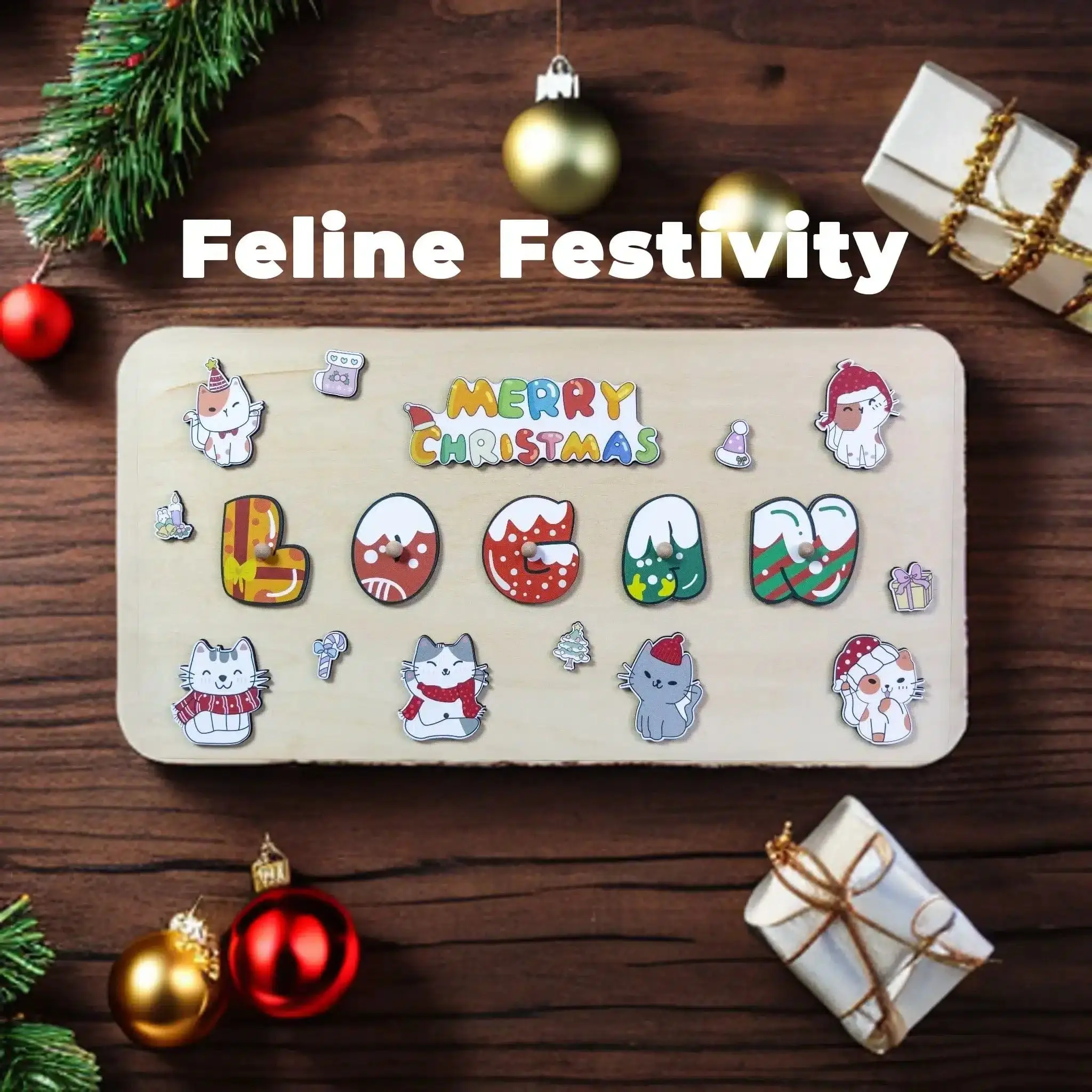 Personalized Christmas Puzzle for Kids
