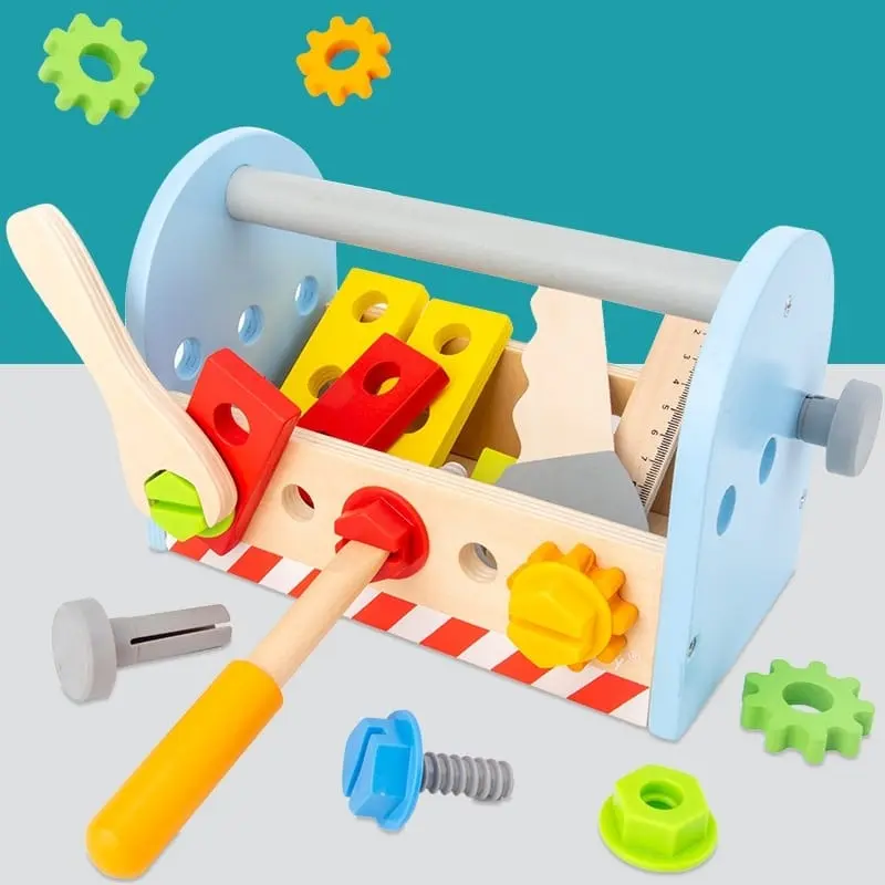 Montessori DIY wooden toolbox