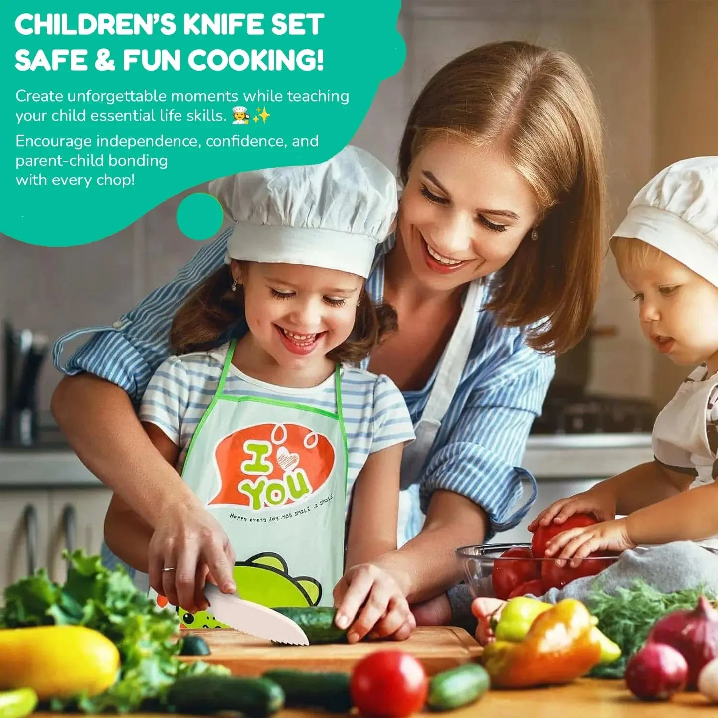 Montessori Kitchen Set for Kids (13 pcs) Make Cooking Fun, Safe & Easy!
