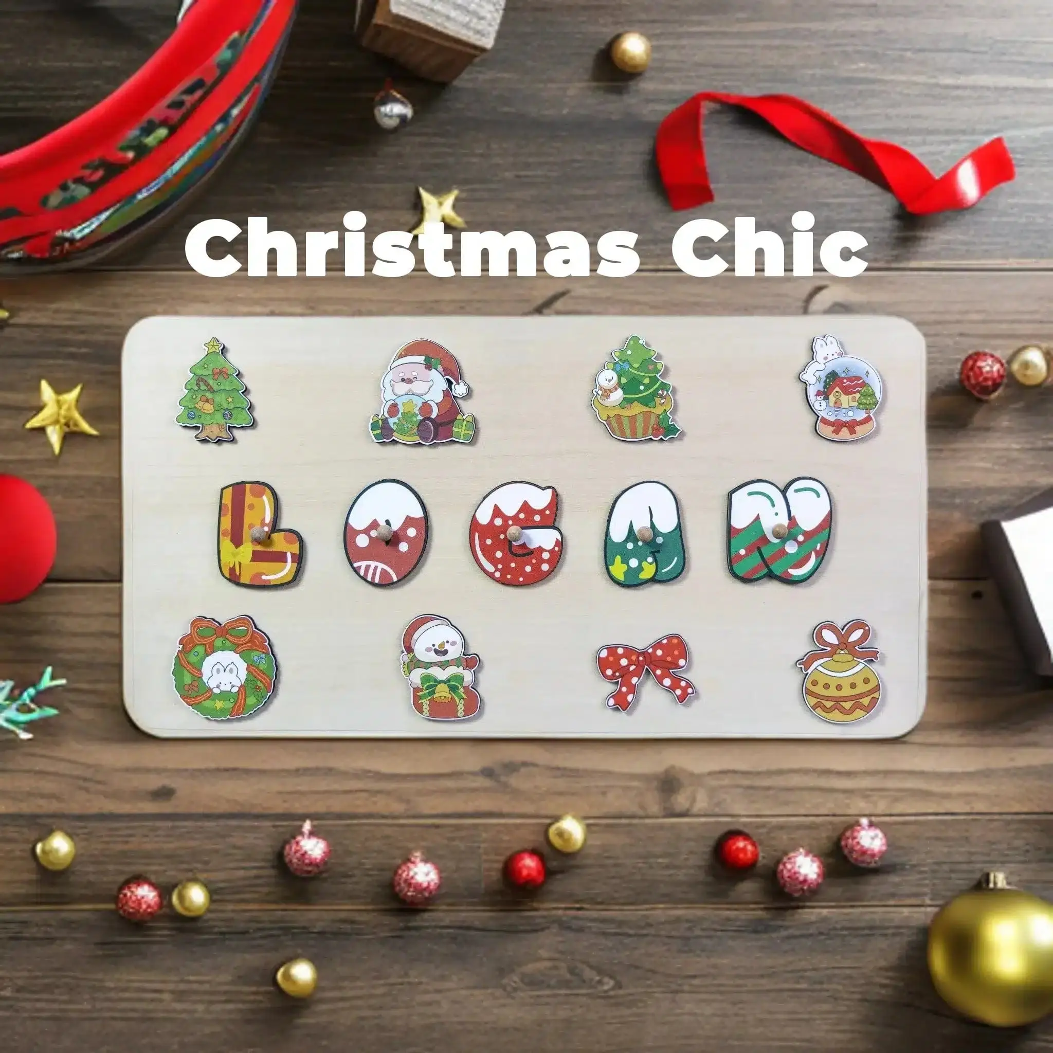 Personalized Christmas Puzzle for Kids