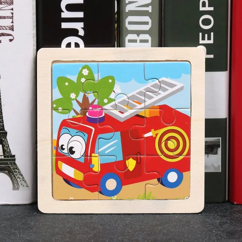 Wooden Vehicle Puzzle