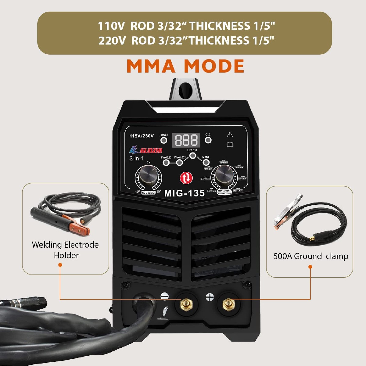 Free Shipping Only Today⏰Only 183stocks left💥Lincoln Electric Power MIG 211i MIG Welder K6080