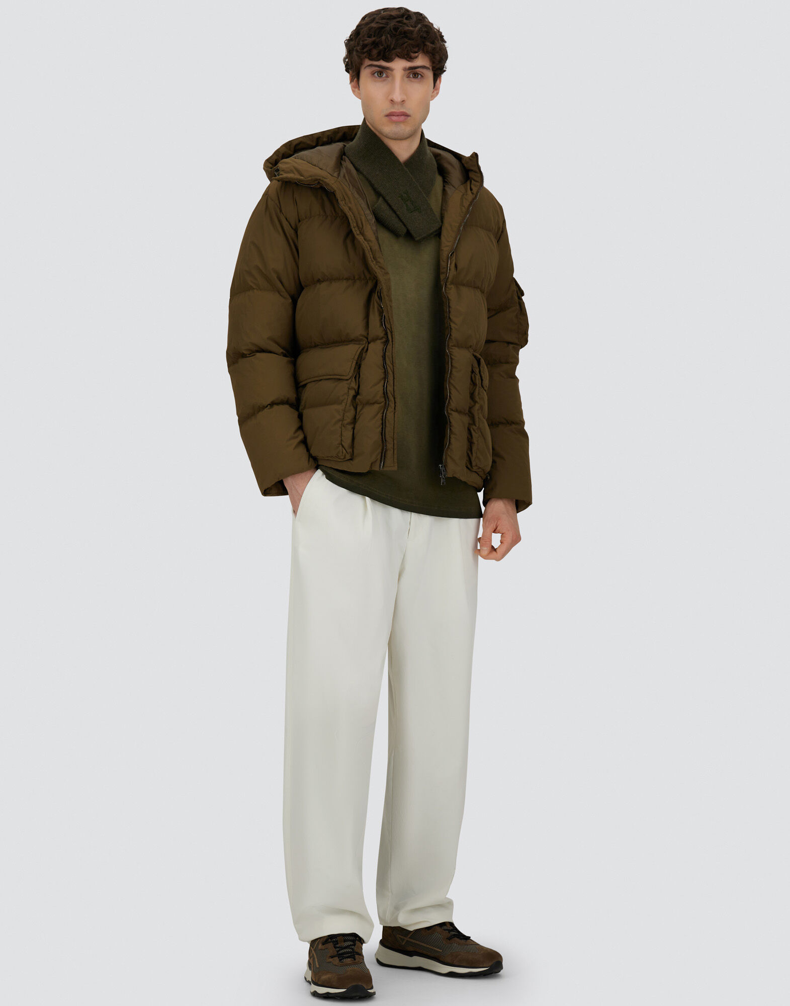 JACKET IN WASHED NYLON