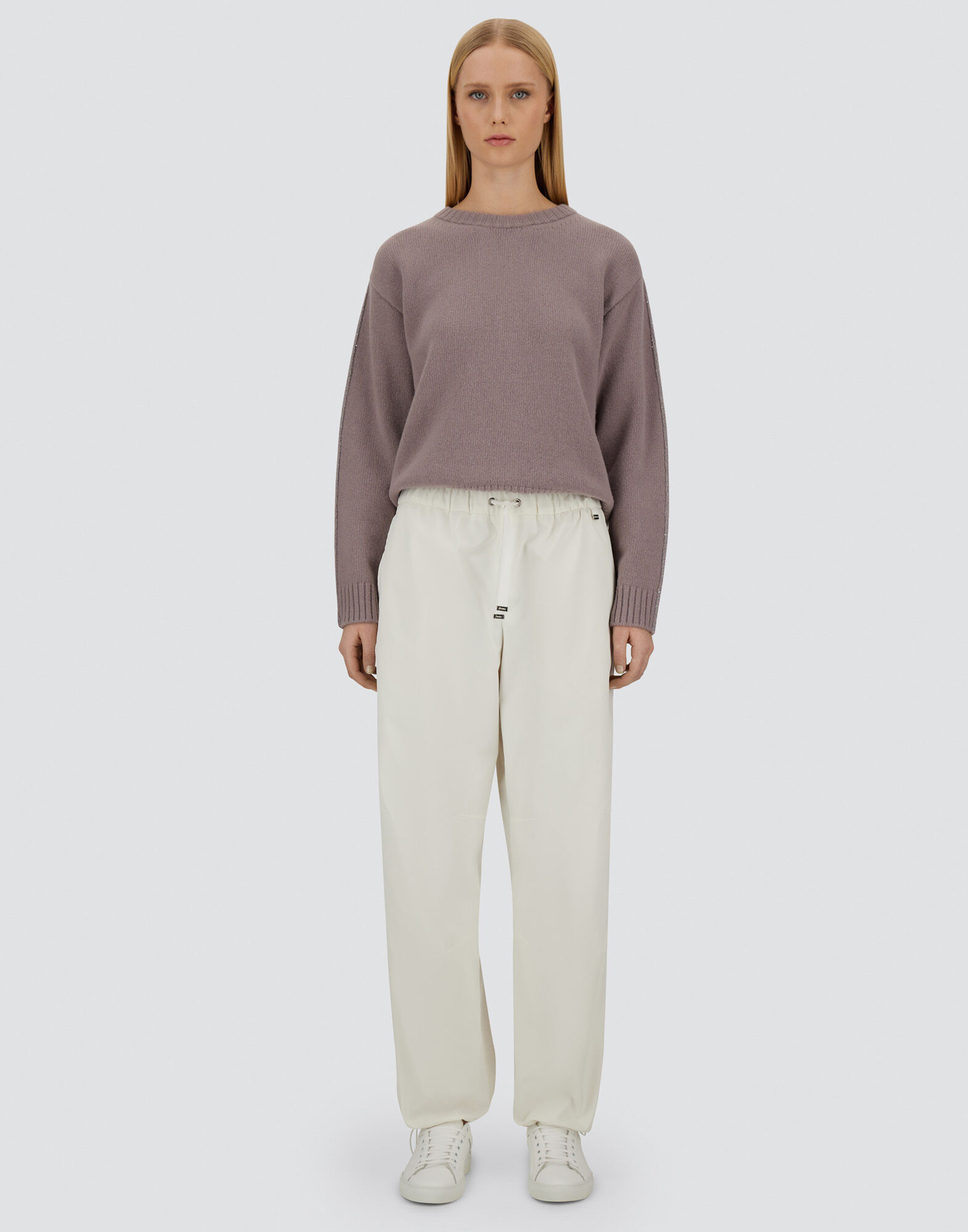 RESORT TROUSERS IN COTTON FEEL WITH DRAWSTRING