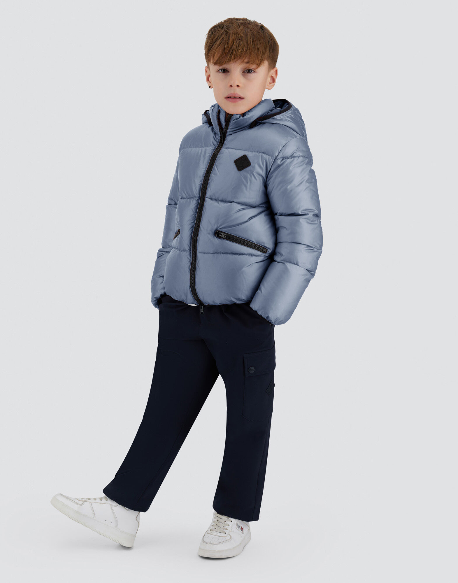 JACKET WITH REMOVABLE HOOD IN NYLON ULTRALIGHT