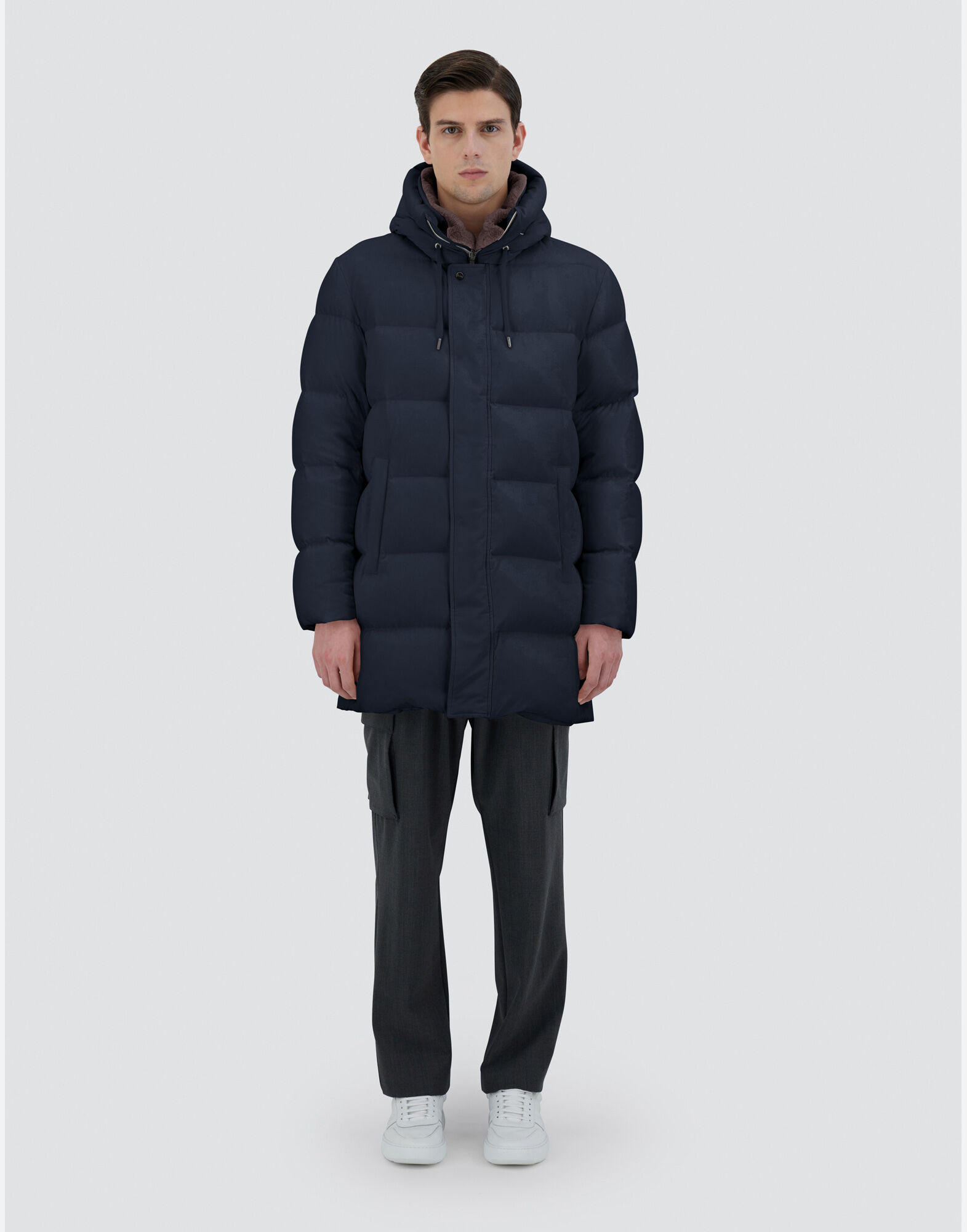 LONG JACKET IN ARENDELLE AND MONOGRAM