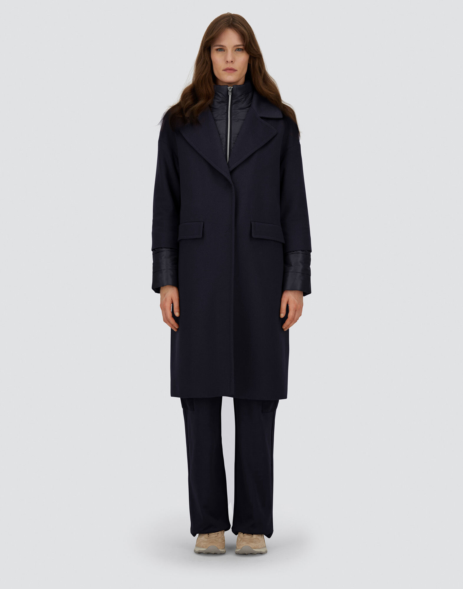 COAT IN PURE CASHMERE AND NYLON ULTRALIGHT