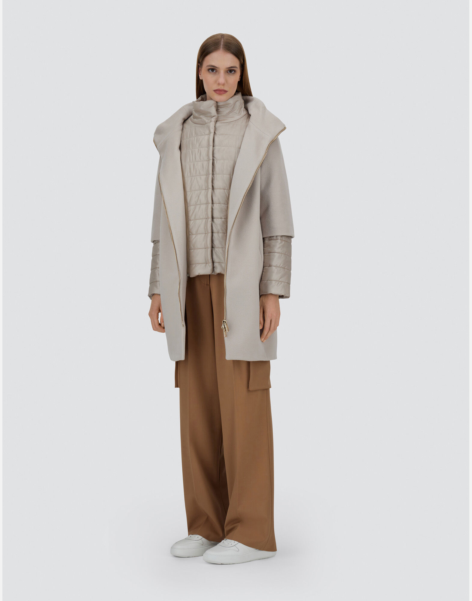 COAT IN LUXURY WOOL AND NYLON ULTRALIGHT