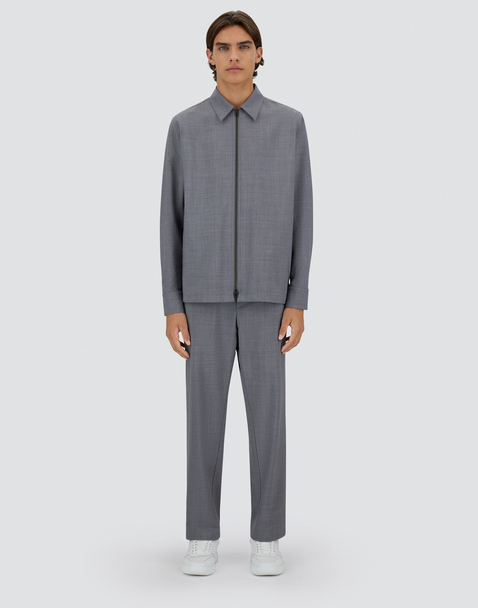 LIGHT WOOL BLEND SHACKET